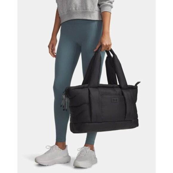 NEW $85 Under Armour studio puffer zip top tote bag - Picture 5 of 7